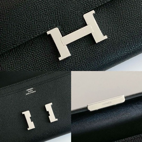 Miglior sito Replica Portafoglio Hermes Constance To Go Epsom Nero Imitazioni Outlet Online