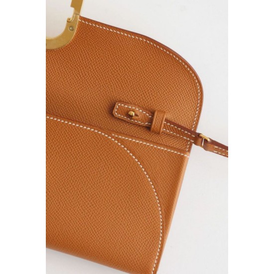 Miglior sito Replica Portafoglio Hermes Maillon To Go Epsom marrone Imitazioni Outlet Online