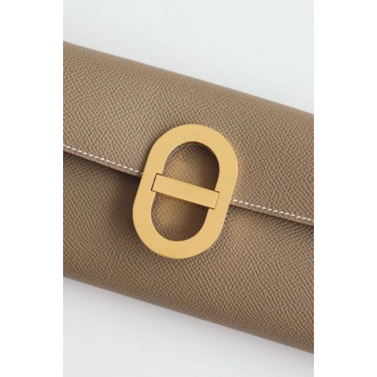 Miglior sito Replica Portafoglio Hermes Maillon To Go Epsom Grigio Imitazioni Outlet Online