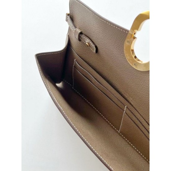Miglior sito Replica Portafoglio Hermes Maillon To Go Epsom Grigio Imitazioni Outlet Online