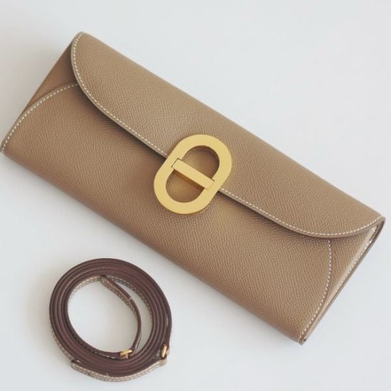 Miglior sito Replica Portafoglio Hermes Maillon To Go Epsom Grigio Imitazioni Outlet Online