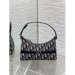 Perfette Qualità Repliche Mini borsa Dior 30 Montaigne Cigale in jacquard blu obliquo Imitazione Replica perfetta Mini borsa Dior 30 Montaigne Cigale in jacquard blu obliquo Imitazione Outlet Online