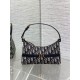 Replica perfetta Mini borsa Dior 30 Montaigne Cigale in jacquard blu obliquo Imitazione Outlet Online