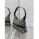 Replica perfetta Mini borsa Dior 30 Montaigne Cigale in jacquard blu obliquo Imitazione Outlet Online