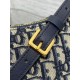 Replica perfetta Mini borsa Dior 30 Montaigne Cigale in jacquard blu obliquo Imitazione Outlet Online