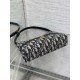 Replica perfetta Mini borsa Dior 30 Montaigne Cigale in jacquard blu obliquo Imitazione Outlet Online