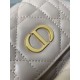 Migliore Repliche Zaino piccolo Dior Caro in Pelle di agnello beige Macrocannage Economiche Outlet Online