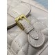 Migliore Repliche Zaino piccolo Dior Caro in Pelle di agnello beige Macrocannage Economiche Outlet Online