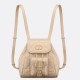 Migliore Repliche Zaino piccolo Dior Caro in Pelle di agnello beige Macrocannage Economiche Outlet Online