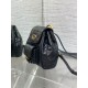 Migliore Repliche Zaino piccolo Dior Caro in pelle di agnello macrocannage nera Economiche Outlet Online