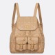 Replica perfetta Zaino medio Dior Caro in pelle di agnello macrocannage beige Imitazione Outlet Online