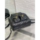 Miglior Falso Zaino medio Dior Caro in pelle di agnello nero Macrocannage Economiche Premium