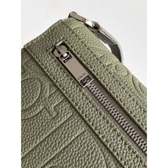 Perfette Qualità Repliche Borsa a tracolla da uomo Dior con patta in pelle kaki Gravity Imitazione