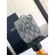 Replica perfetta Borsa da toilette Dior in tela grigia CD Diamond Imitazione Outlet Online