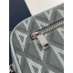 Replica perfetta Borsa da toilette Dior in tela grigia CD Diamond Imitazione Outlet Online