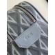 Replica perfetta Borsa da toilette Dior in tela grigia CD Diamond Imitazione Outlet Online