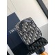 Migliore Repliche Borsa da toilette Dior in jacquard beige obliquo Dior Economiche Outlet Online