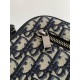 Migliore Repliche Borsa da toilette Dior in jacquard beige obliquo Dior Economiche Outlet Online