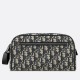 Migliore Repliche Borsa da toilette Dior in jacquard beige obliquo Dior Economiche Outlet Online