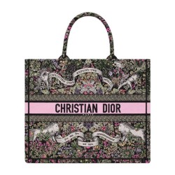 Replica perfetta Dior Dior Book Tote Grande Rosa Imitazione Outlet Online