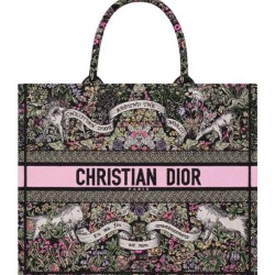Replica perfetta Dior Dior Book Tote Grande Rosa Imitazione Outlet Online