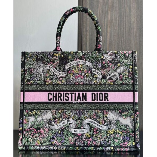 Replica perfetta Dior Dior Book Tote Grande Rosa Imitazione Outlet Online