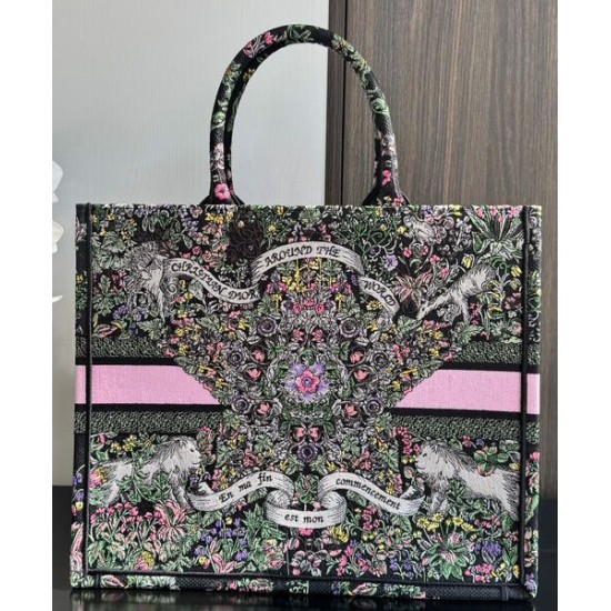 Replica perfetta Dior Dior Book Tote Grande Rosa Imitazione Outlet Online