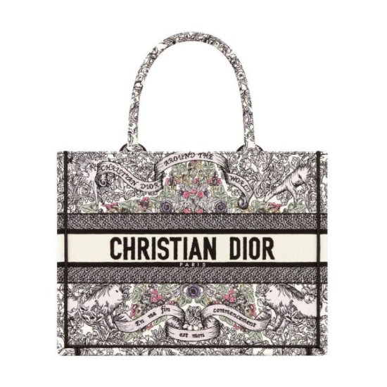 Miglior Falso Dior Dior Book Tote Media Grigio Economiche Premium