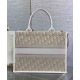 Migliore Repliche Dior Dior Book Tote Media Crema Economiche Outlet Online