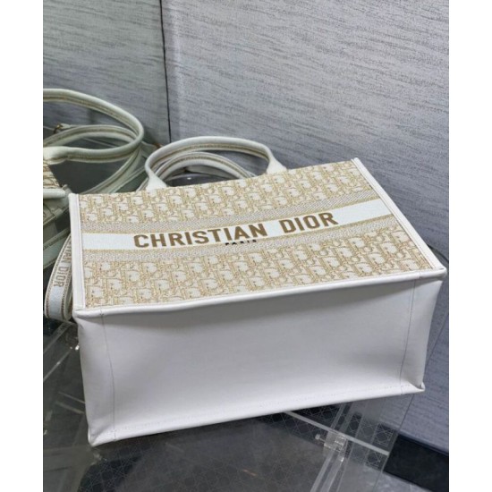 Migliore Repliche Dior Dior Book Tote Media Crema Economiche Outlet Online