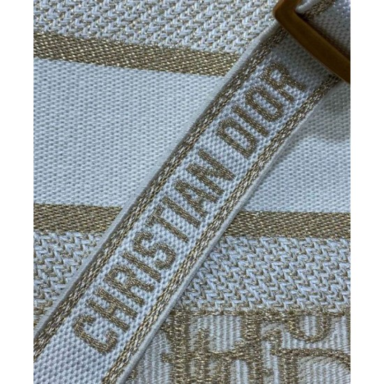 Migliore Repliche Dior Dior Book Tote Media Crema Economiche Outlet Online