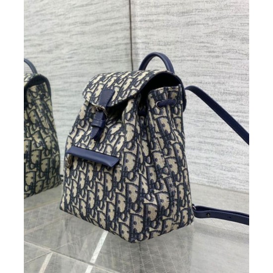 Replica perfetta Zaino Dior Kids Blu Scuro Imitazione Outlet Online
