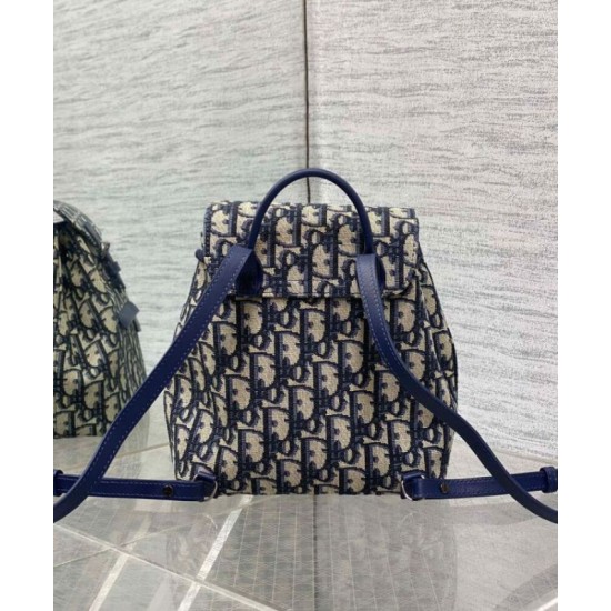 Replica perfetta Zaino Dior Kids Blu Scuro Imitazione Outlet Online