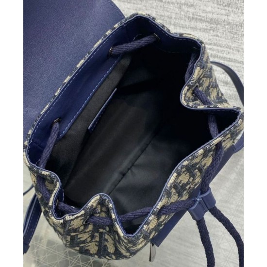 Replica perfetta Zaino Dior Kids Blu Scuro Imitazione Outlet Online