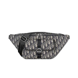 Replica perfetta Borsa a marsupio Dior Dior 8 Blu Scuro Imitazione Outlet Online
