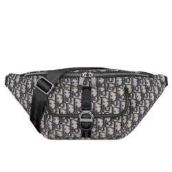 Replica perfetta Borsa a marsupio Dior Dior 8 Blu Scuro Imitazione Outlet Online