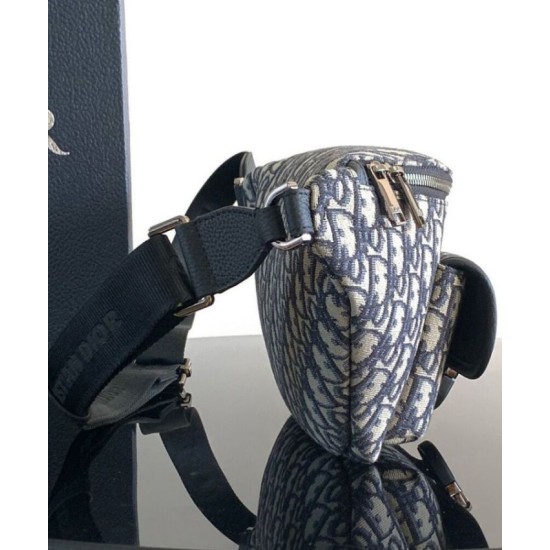 Borsa a marsupio Dior Dior 8 Blu Scuro Replica originale di alta qualità Replica perfetta Borsa a marsupio Dior Dior 8 Blu Scuro Imitazione Outlet Online