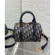 Repliche Borsa Dior Groove 20 Dior Oblique jacquard Blu scuro Imitazioni Premium Replica perfetta Borsa Dior Groove 20 Dior Oblique jacquard Blu scuro Imitazione Outlet Online