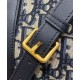 Repliche Borsa Dior Groove 20 Dior Oblique jacquard Blu scuro Imitazioni Premium Replica perfetta Borsa Dior Groove 20 Dior Oblique jacquard Blu scuro Imitazione Outlet Online