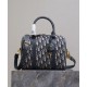 Perfette Qualità Repliche Borsa Dior Groove 25 Oblique jacquard Blu scuro Imitazione