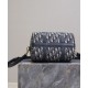Perfette Qualità Repliche Borsa Dior Groove 25 Oblique jacquard Blu scuro Imitazione