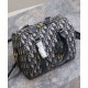 Perfette Qualità Repliche Borsa Dior Groove 25 Oblique jacquard Blu scuro Imitazione