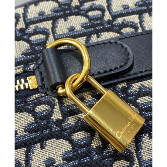 Perfette Qualità Repliche Borsa Dior Groove 16 Mini Dior Oblique jacquard Blu scuro Imitazione Replica perfetta Borsa Dior Groove 16 Mini Dior Oblique jacquard Blu scuro Imitazione Outlet Online
