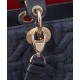 Replica perfetta Borsa media Dior Lady Dior Blu Scuro Imitazione Outlet Online