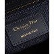 Replica perfetta Borsa media Dior Lady Dior Blu Scuro Imitazione Outlet Online