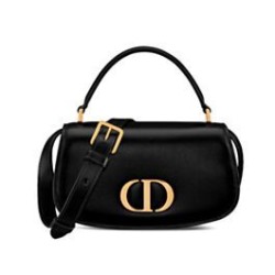 Perfette Qualità Repliche Borsa a mano piccola Dior 30 Montaigne Avenue Nero Imitazione