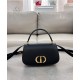 Perfette Qualità Repliche Borsa a mano piccola Dior 30 Montaigne Avenue Nero Imitazione