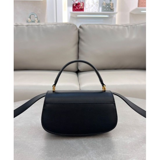 Perfette Qualità Repliche Borsa a mano piccola Dior 30 Montaigne Avenue Nero Imitazione