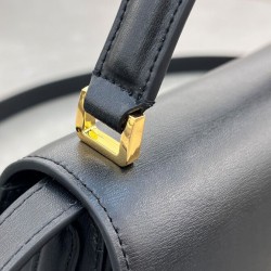 Perfette Qualità Repliche Borsa a mano piccola Dior 30 Montaigne Avenue Nero Imitazione