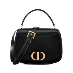 Perfette Qualità Repliche Borsa a marsupio Dior 30 Montaigne Avenue Media Nero Imitazione